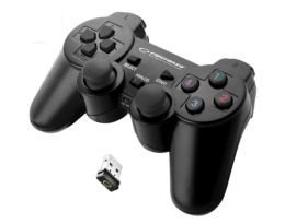 Gamepad bezprzewodowy Esperanza EGG108K (PC, PS3; kolor czarny)